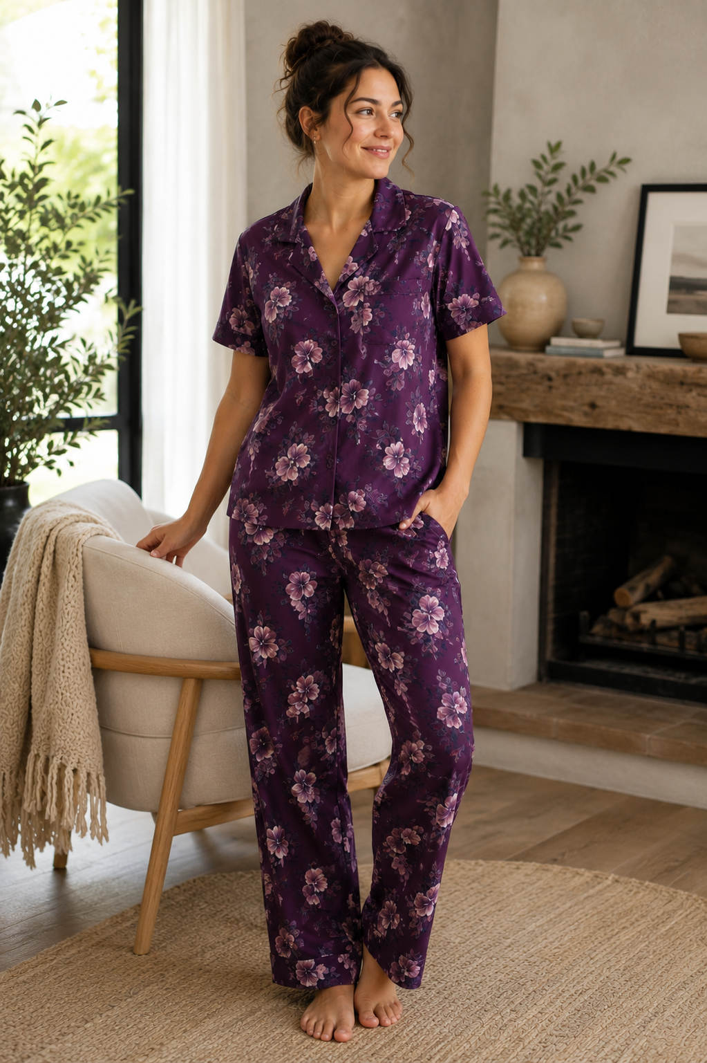 Women's Premium Abstract Print Pajama Set - Image 5